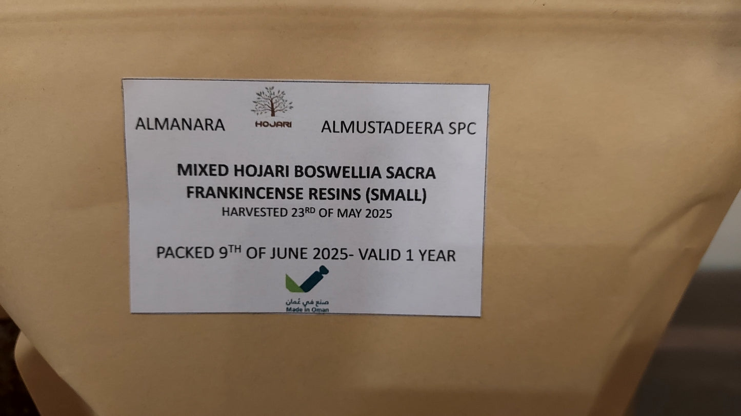 Mixed hojari boswellia sacra frankincense small 30kg